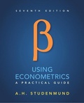 Cover: Using Econometrics - Pearson