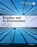 Cover: Business and Its Environment - Pearson