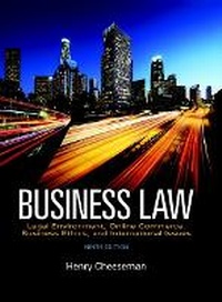 Enlarge image Cover: Business Law - Pearson