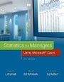 Cover: Statistics for Managers Using Microsoft Excel - Pearson