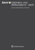 Cover: &Auml;GUV Geb&uuml;hren- und Vertragsrecht &Auml;rzte - Wolters Kluwer Deutschland