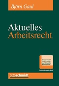 Cover: Aktuelles Arbeitsrecht  - Otto Schmidt Verlag