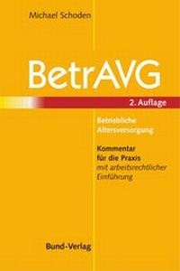 Abbildung von: BetrAVG Betriebliche Altersversorgung - Bund-Verlag