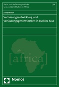 Cover: Verfassungsentwicklung und Verfassungsgerichtsbarkeit in Burkina Faso - Nomos