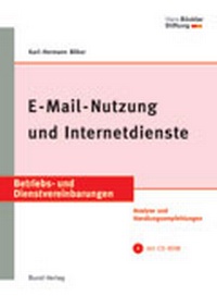 Abbildung von: E-Mail-Nutzung und Internetdienste - Bund-Verlag