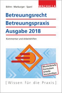 Abbildung von: Betreuungsrecht | Betreuungspraxis  - Walhalla