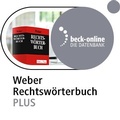 Cover: beck-online. Weber Rechtsw&ouml;rterbuch Plus - C.H.BECK