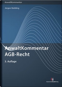 Abbildung von: AnwaltKommentar AGB-Recht - Deutscher Anwaltverlag