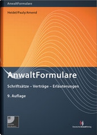 Enlarge image Cover: AnwaltFormulare - Deutscher Anwaltverlag