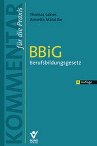 Abbildung von: BBiG- Berufsbildungsgesetz - Bund-Verlag