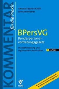 Bild vergrößern Bild: BPersVG Bundespersonalvertretungsgesetz - Bund-Verlag
