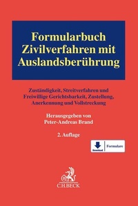 Abbildung von: Formularbuch Zivilverfahren mit Auslandsberührung - C.H.BECK