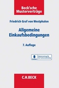 Cover: Allgemeine Einkaufsbedingungen - C.H.BECK