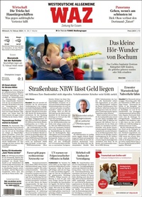 Abbildung von: Westdeutsche Allgemeine Zeitung - WAZ - FUNKE Medien NRW
