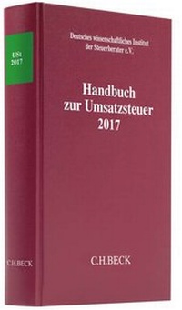 Abbildung von: Handbuch zur Umsatzsteuer 2017: USt 2017 - C.H.BECK