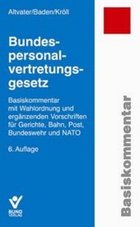 Bild vergrößern Bild: Bundespersonalvertretungsgesetz - Bund-Verlag