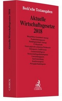 Bild vergrößern Bild: Aktuelle Wirtschaftsgesetze 2018 - C.H.BECK