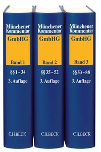 Abbildung von: Münchener Kommentar zum Gesetz betreffend die Gesellschaften mit beschränkter Haftung (GmbHG) Gesamtwerk - C.H.BECK