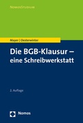 Cover: Die BGB-Klausur - eine Schreibwerkstatt - Nomos