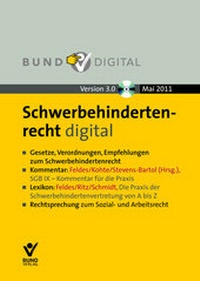 Abbildung von: Schwerbehindertenrecht digital (Version 3.0) Einzelbezug - Bund-Verlag