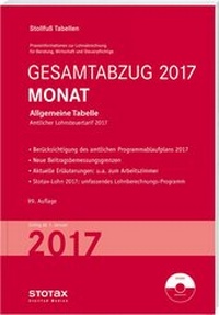 Abbildung von: Tabelle, Gesamtabzug 2017 Monat - Stollfuß