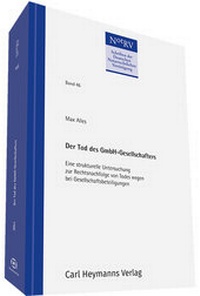 Abbildung von: Der Tod des GmbH-Gesellschafters - Carl Heymanns Verlag