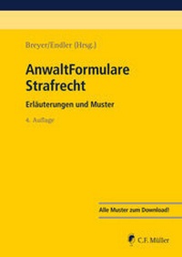 Abbildung von: AnwaltFormulare Strafrecht - C.F. Müller