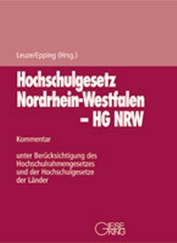 Abbildung von: Hochschulgesetz Nordrhein-Westfalen (HG NRW) - Gieseking