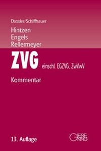 Abbildung von: Gesetz über die Zwangsversteigerung und die Zwangsverwaltung-einschließlich EGZVG und ZwVwV - Gieseking