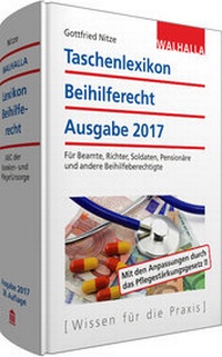 Abbildung von: Taschenlexikon Beihilferecht Ausgabe 2017 - Walhalla
