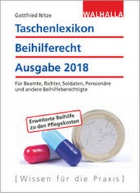Abbildung von: Taschenlexikon Beihilferecht Ausgabe 2018 - Walhalla