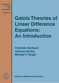 Abbildung von: Galois Theories of Linear Difference Equations: an Introduction - American Mathematical Society