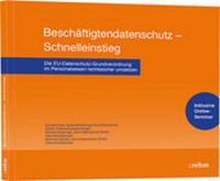 Abbildung von: Beschäftigtendatenschutz - Schnelleinstieg - Rehm