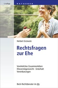 Cover: Rechtsfragen zu Ehe und Lebenspartnerschaft - dtv