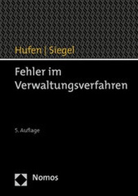 Abbildung von: Fehler im Verwaltungsverfahren - Nomos