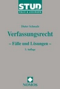 Abbildung von: Verfassungsrecht - Fälle und Lösungen - - Nomos