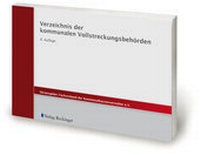 Abbildung von: Verzeichnis der kommunalen Vollstreckungsbehörden - Verlag Reckinger