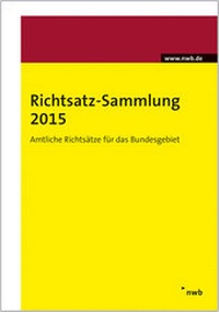 Abbildung von: Richtsatz-Sammlung 2015 - NWB