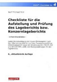 Abbildung von: Checkliste für die Aufstellung und Prüfung des Lageberichts bzw. Konzernlageberichts - IDW