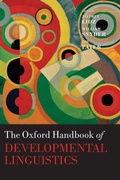 Cover: The Oxford Handbook of Developmental Linguistics - Oxford University Press