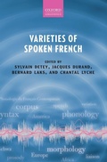 Cover: Varieties of Spoken French - Oxford University Press