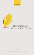 Cover: Edward Lear and the Play of Poetry - Oxford University Press