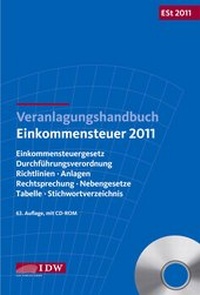 Abbildung von: Veranlagungshandbuch Einkommensteuer 2011 - IDW