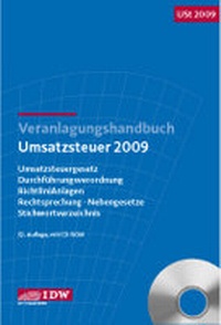 Abbildung von: Veranlagungshandbuch Umsatzsteuer 2009 - IDW