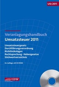 Abbildung von: Veranlagungshandbuch Umsatzsteuer 2011 - IDW