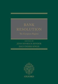 Enlarge image Cover: Bank Resolution: The European Regime - Oxford University Press