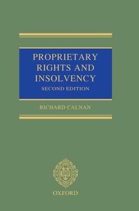 Enlarge image Cover: Proprietary Rights and Insolvency - Oxford University Press