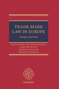 Cover: Trade Mark Law in Europe 3e - Oxford University Press