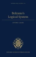 Cover: Bolzano's Logical System - Oxford University Press