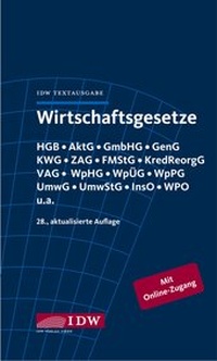 Bild vergrößern Bild: Wirtschaftsgesetze - IDW